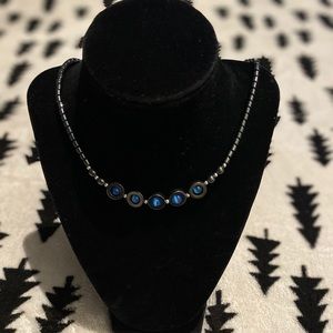 Titanium Blue Necklace